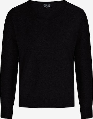 Pull-over CASH-MERE.CH en noir : devant