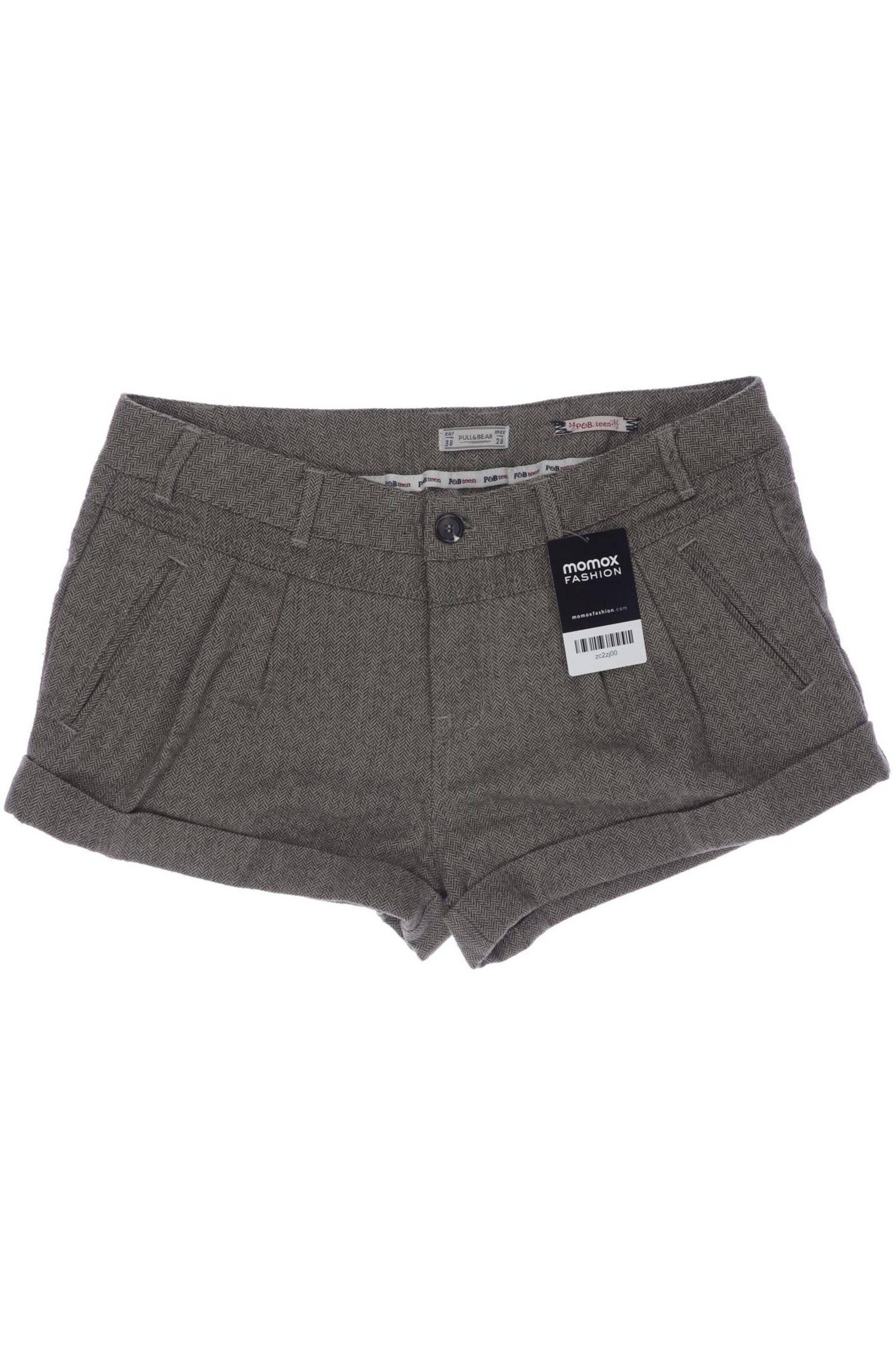 Pull&Bear Shorts in XXS in Brown: front
