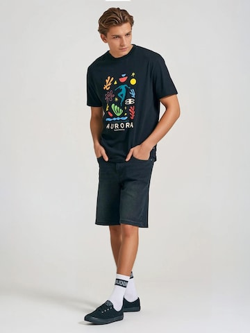 melns Funky Buddha T-Krekls