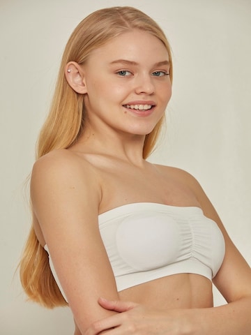 C&City Bandeau Bra in White