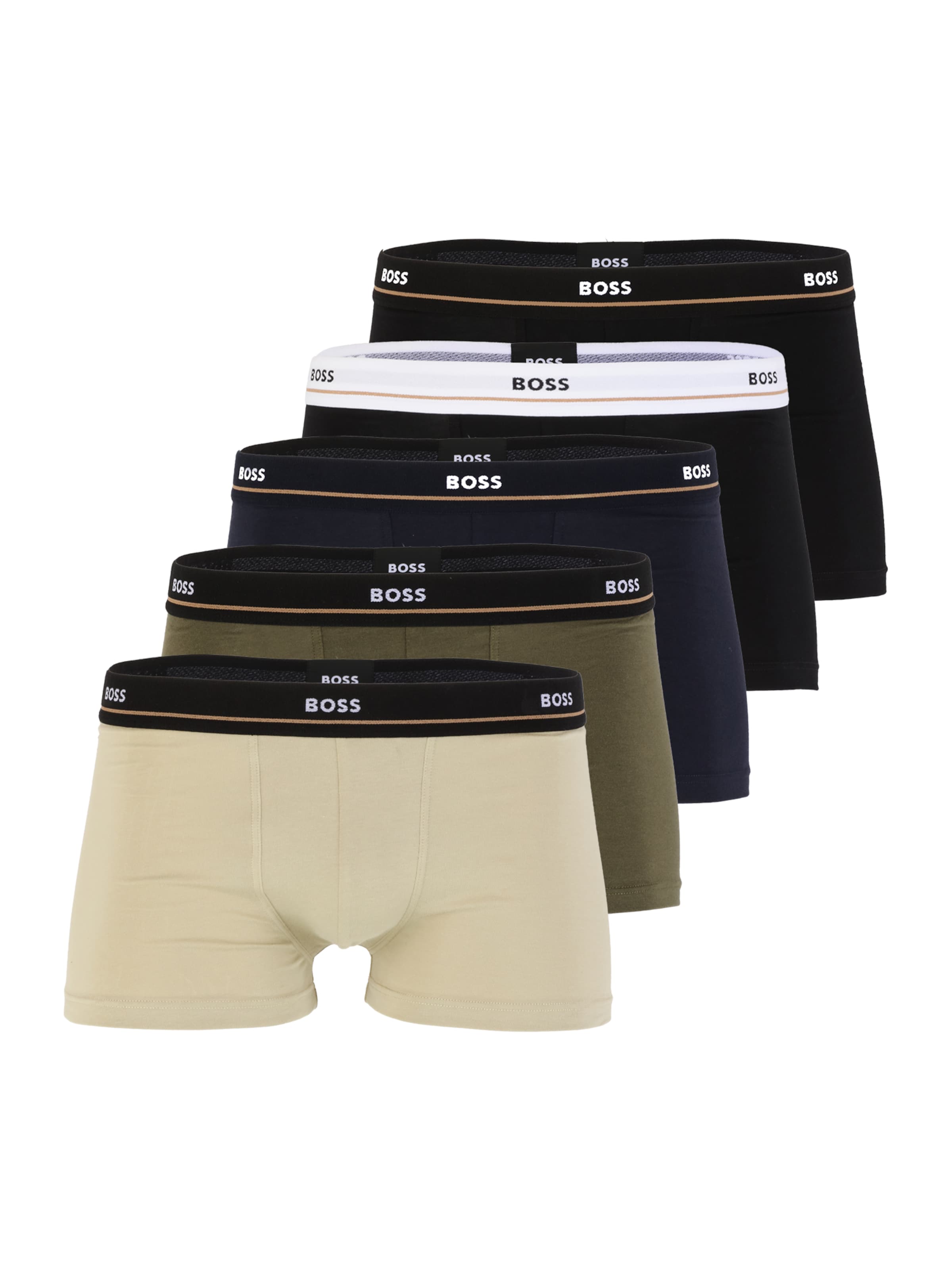 bézs / éjkék / olíva / fekete BOSS Boxeralsók - S, Termék nézet