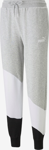 PUMA Ozek Športne hlače | siva barva: sprednja stran