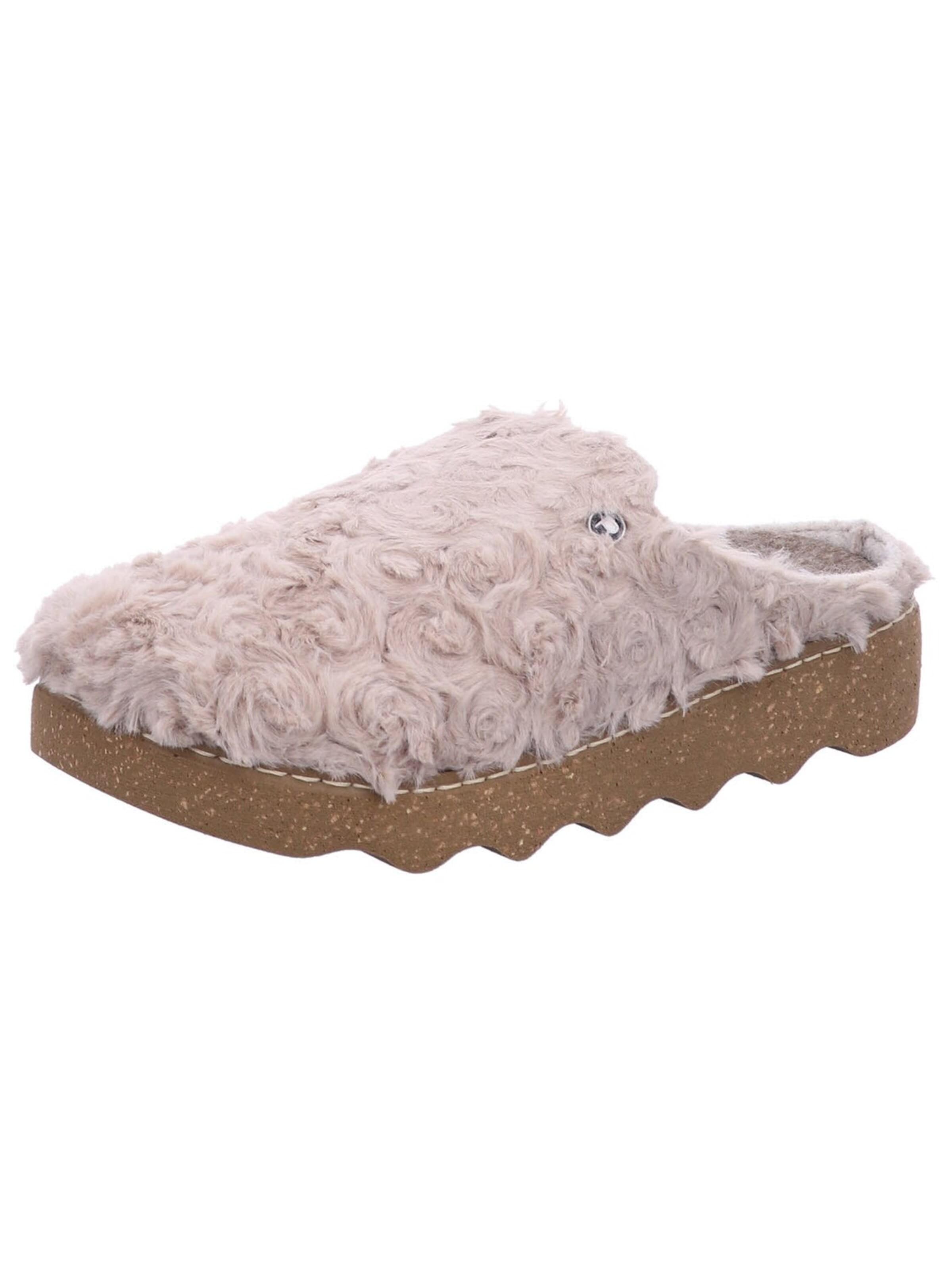 ROHDE - Zapatillas de casa 'Hausschuh Damen 6118 17 Textil in beige' en beige: frente