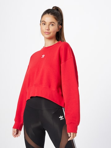 Sweat-shirt 'Adicolor Essentials' ADIDAS ORIGINALS en rouge : devant