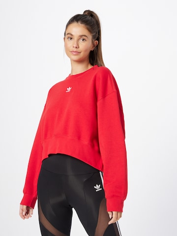 ADIDAS ORIGINALS Sweatshirt 'Adicolor Essentials' in Rot: predná strana