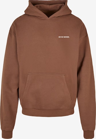9N1M SENSE Sweatshirt 'Blazing Horizon' in Brown: front