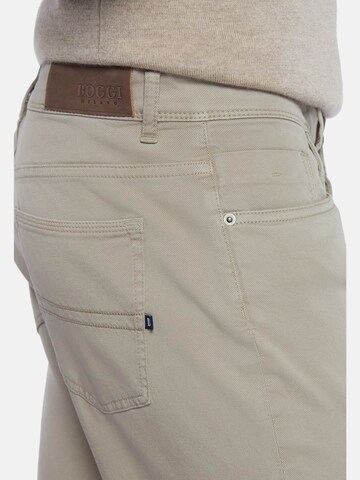 Coupe slim Jean Boggi Milano en beige