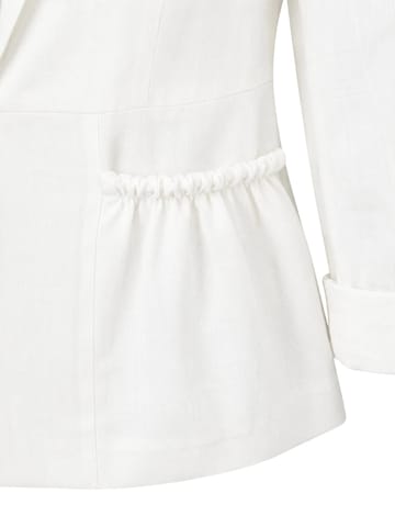 Christine on the clouds - Blazer 'ALICE Linen Blazer' en blanco