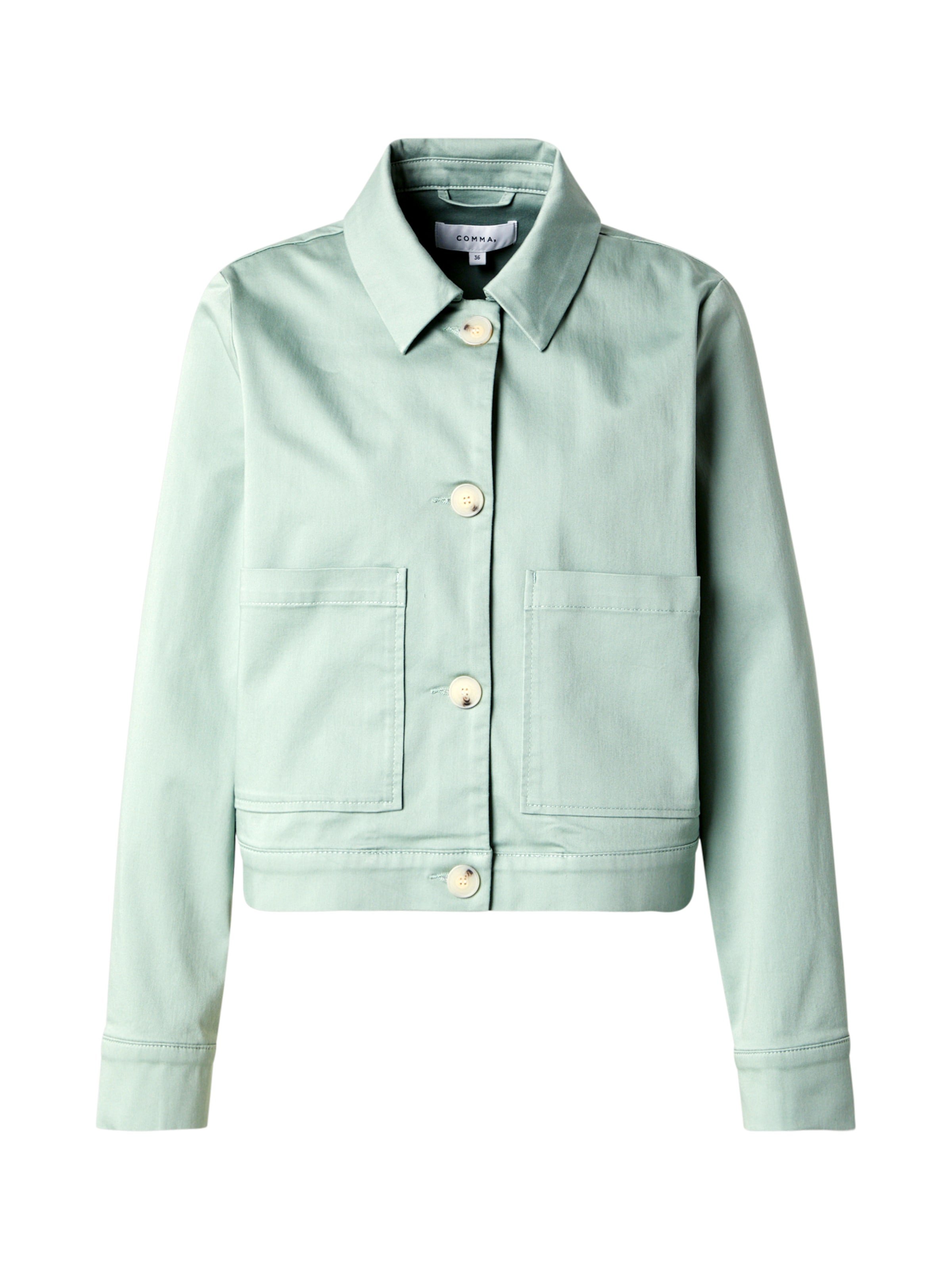 COMMA Between-season jacket in Green: front