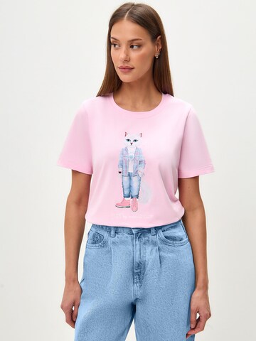 CAT by Maniita Lacitta Shirt mit Katzenprint COUNTRY CAT in Pink