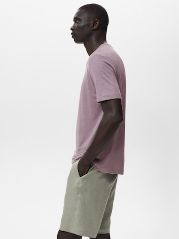 Tricou 'LIMAN' de la MANGO MAN pe mov