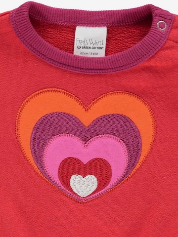 Sweat-shirt Fred's World by GREEN COTTON en rose