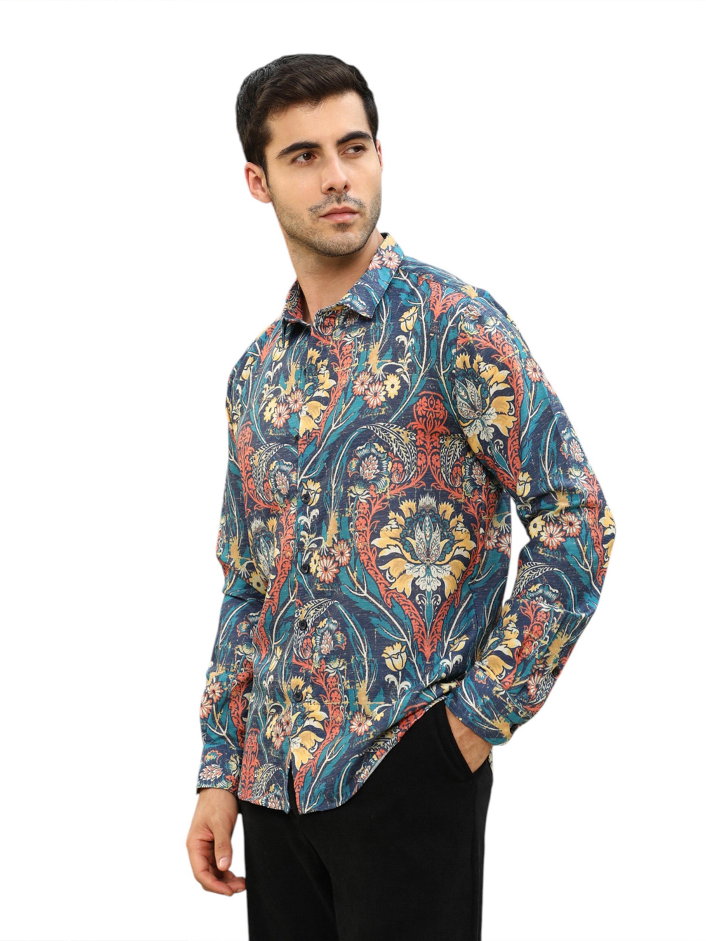 Regular fit Cămașă 'Kynlee' de la Campus Sutra pe albastru