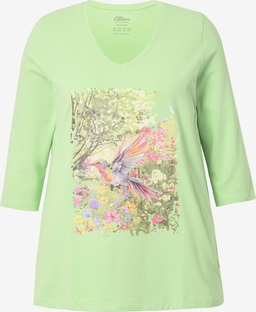 Ulla Popken Shirt in Groen: voorkant