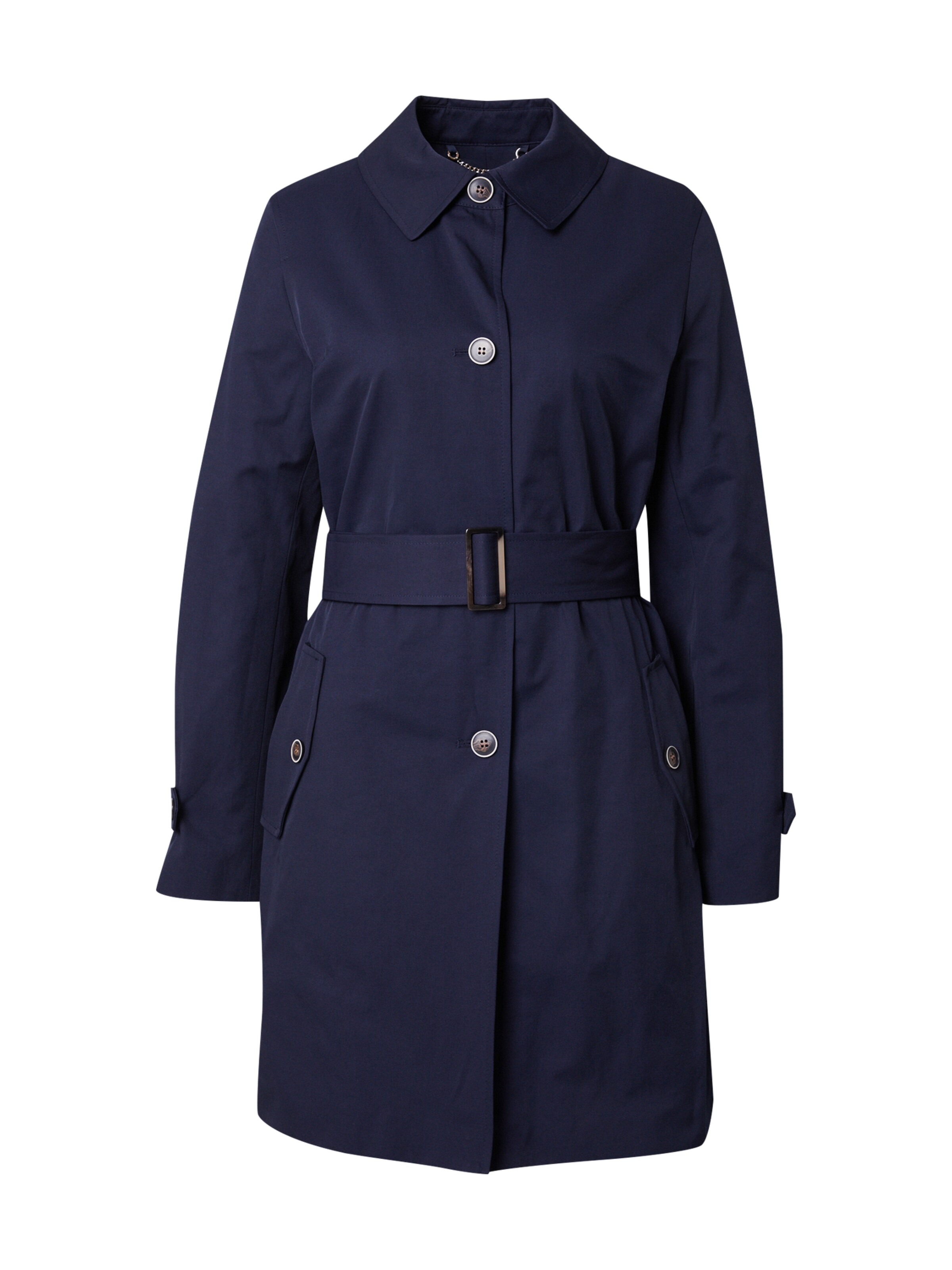 s.Oliver BLACK LABEL Přechodný kabát – modrá: přední strana