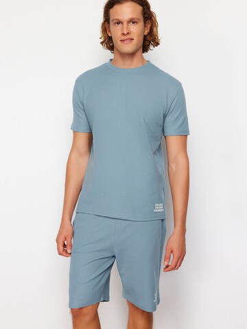 Pigiama corto di Trendyol in blu: frontale
