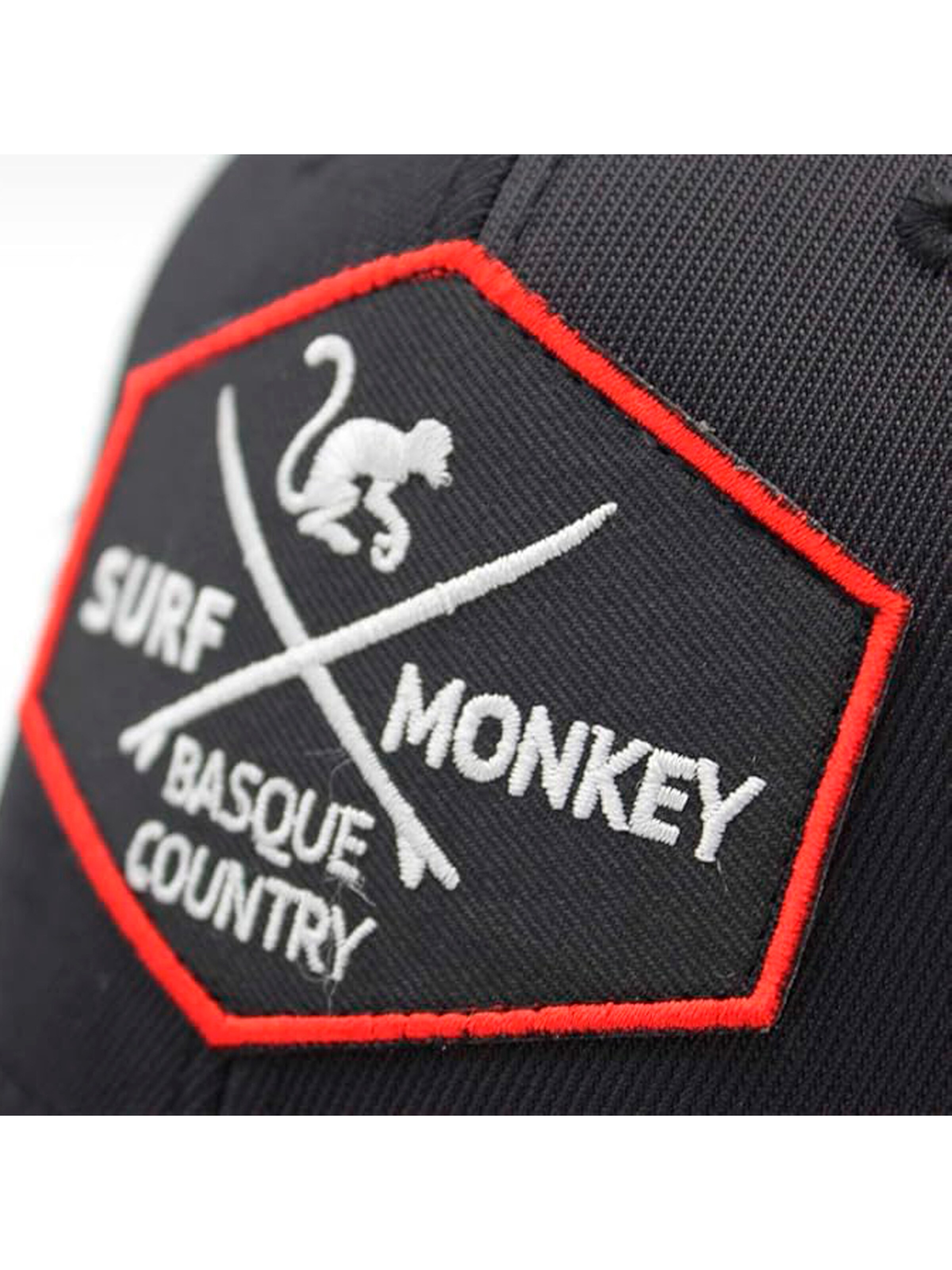 Cappello da baseball sportivo di Surf Monkey in nero