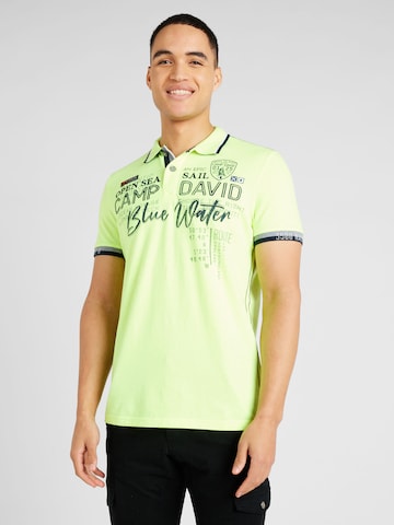 CAMP DAVID - Camiseta en verde: frente