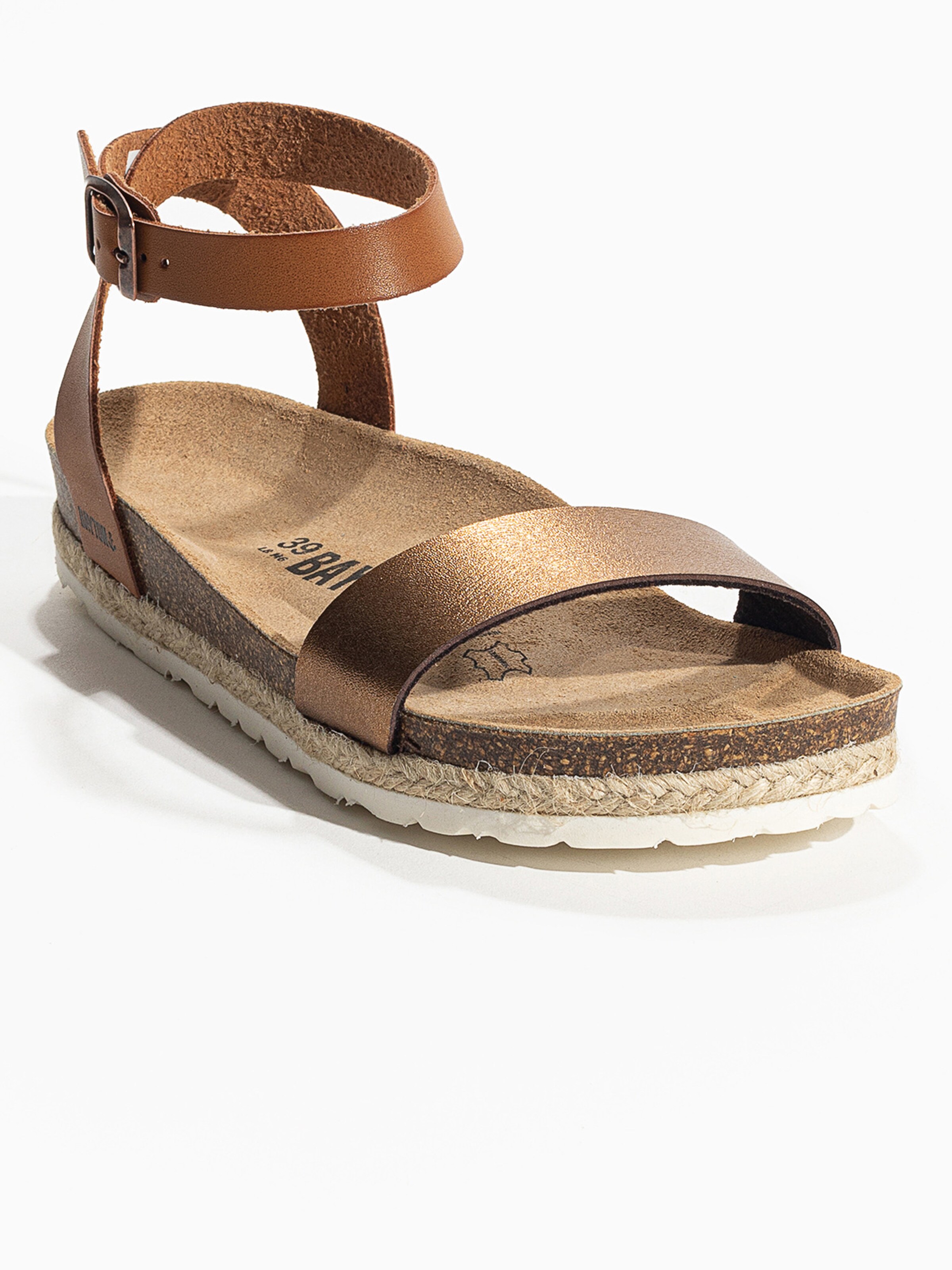 Sandalo con cinturino 'Jovial' di Bayton in bronzo