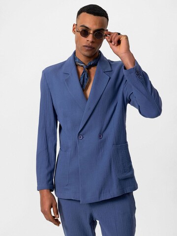 Coupe regular Veste de costume Antioch en bleu