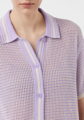 comma casual identity Gebreid vest in Lila