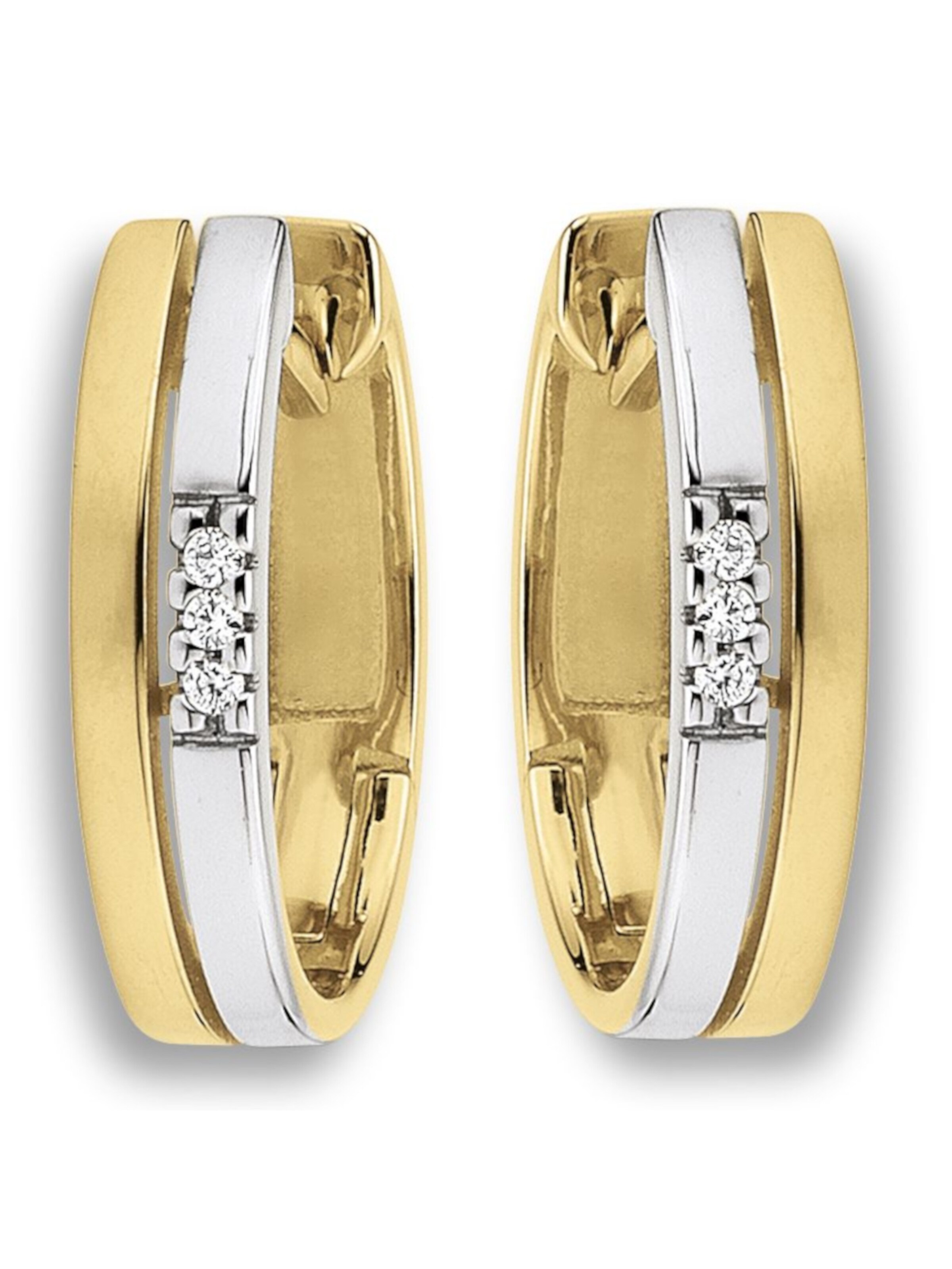 ONE ELEMENT Ohrringe in Gold: Vorderseite