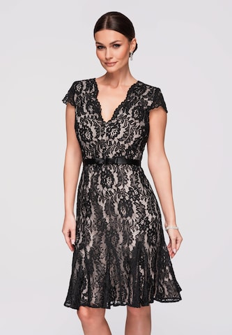 Robe de cocktail 'Dlr294' Ombre en noir : devant