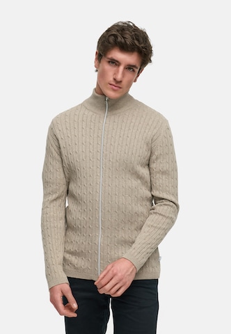Kronstadt Gebreid vest in Beige: voorkant