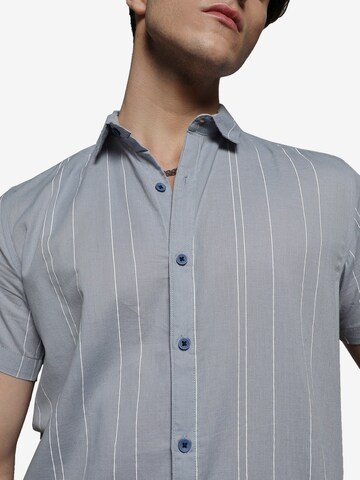 Campus Sutra Regular fit Button Up Shirt ' Kaiden ' in Blue