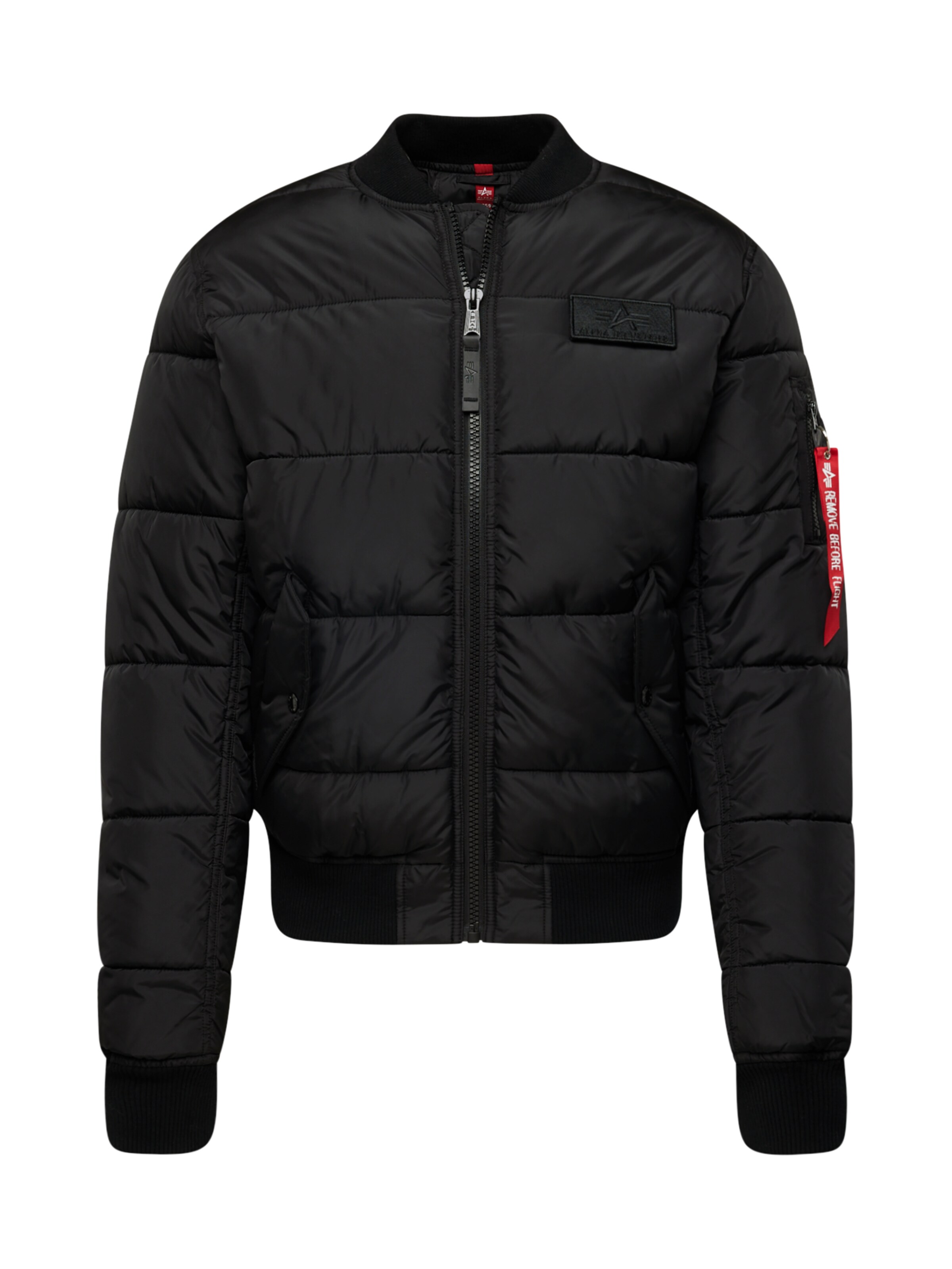 ALPHA INDUSTRIES Starpsezonu jaka 'MA-1' pieejams XXXL, krāsa - spilgti sarkans / melns, Preces skats