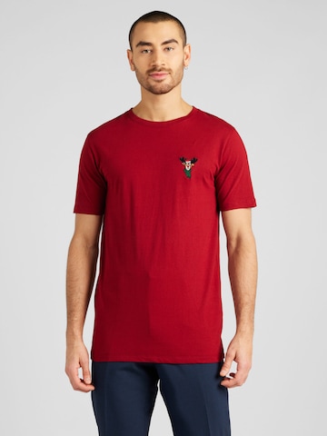 Lindbergh Shirt in Rood: voorkant