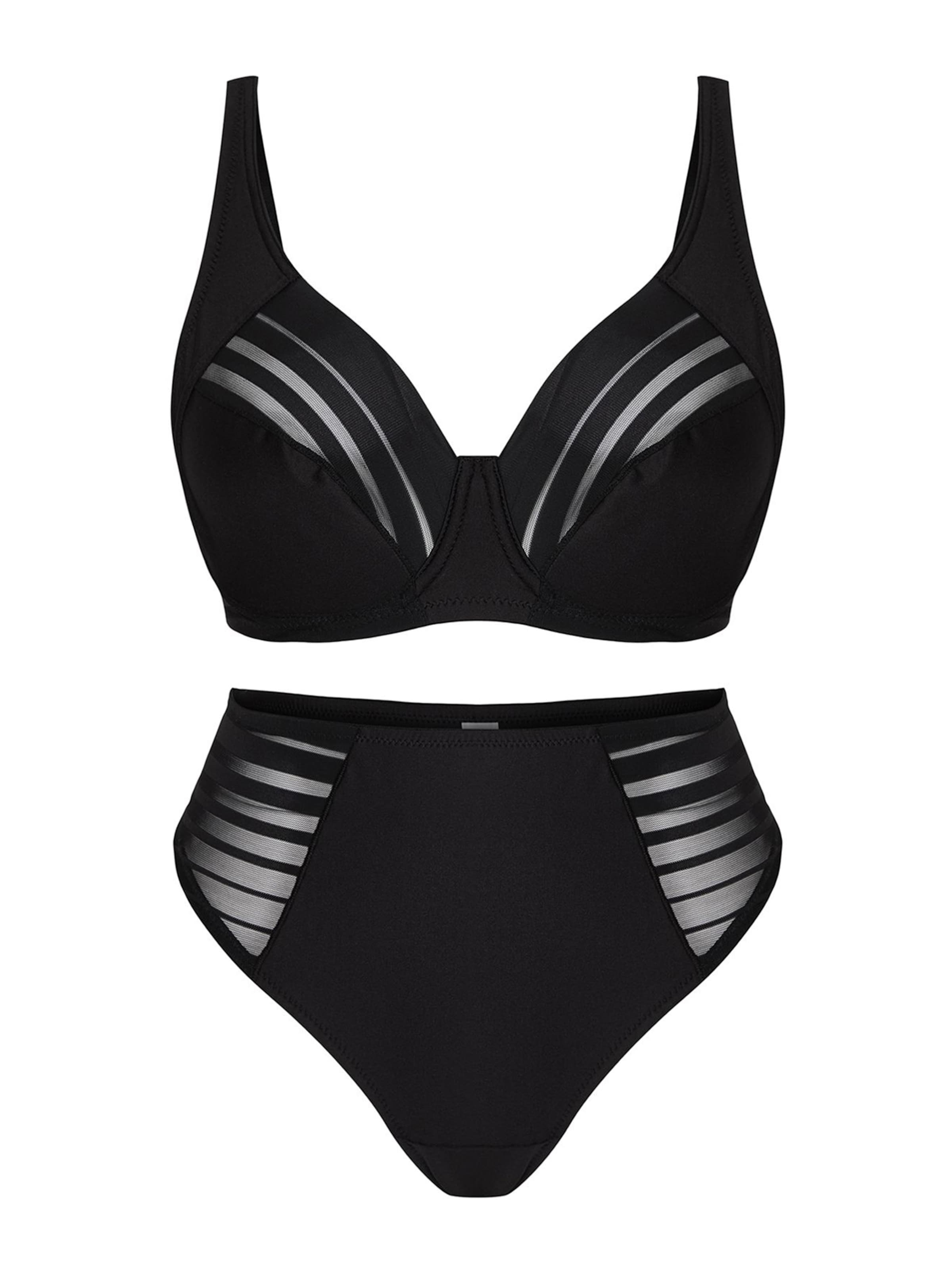 Trendyol Curve T-shirt Underwear sets in Black: front