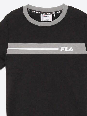 FILA Shirt 'FAVERGA regular graphic t-shirt' in Black
