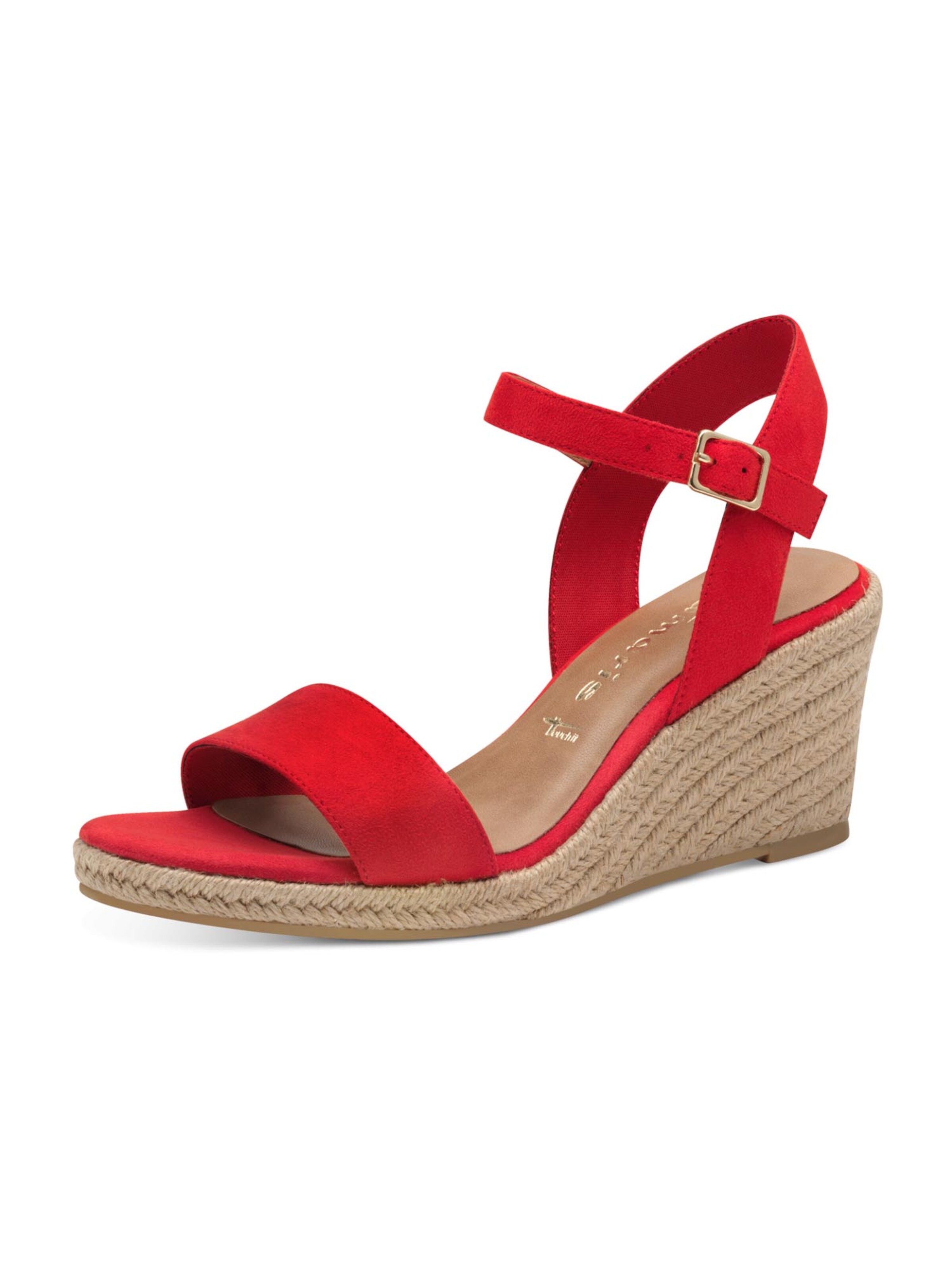 Sandales à lanières Tamaris en rouge : devant