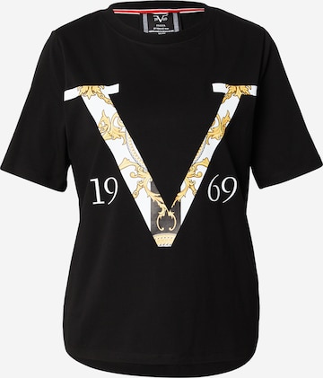 19V69 ITALIA Shirt in Zwart: voorkant