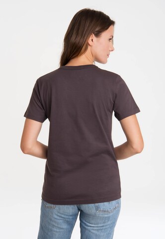 LOGOSHIRT T-Shirt 'Columbo - Just One More Thing' in Grau