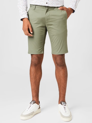 s.Oliver - Slimfit Pantalón chino en verde: frente