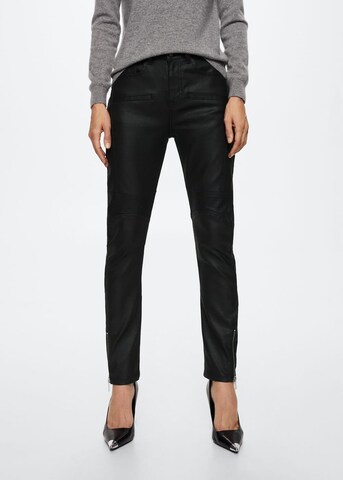 MANGO Skinny Jeans 'HARLOW' i svart: framsida