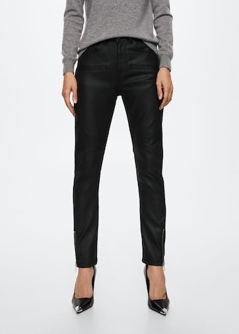 MANGO Skinny Jeans 'HARLOW' in Schwarz: predná strana