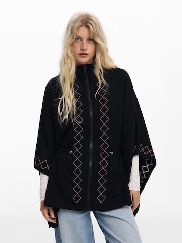 Desigual - Lenço oversized em preto: frente
