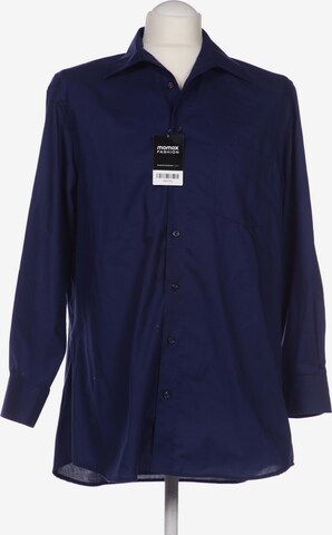 Walbusch Button Up Shirt in M in Blue: front