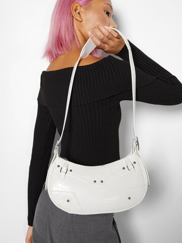 Bershka Shoulder bag in White