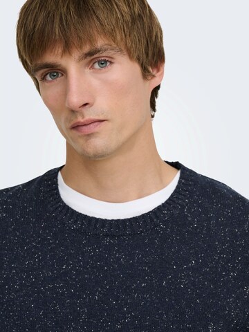 Only & Sons Sweater 'ONSMICHAEL' in Blue
