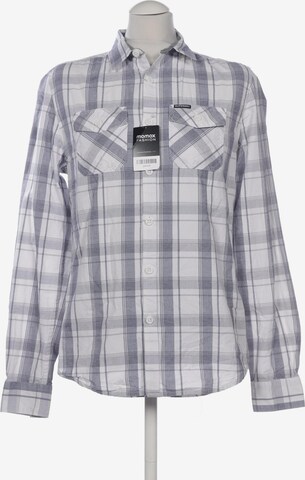 Superdry Button Up Shirt in M in Grey: front