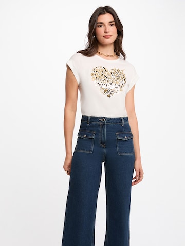 Morgan Μπλουζάκι '261-DLOUP' σε λευκό: μπροστά
