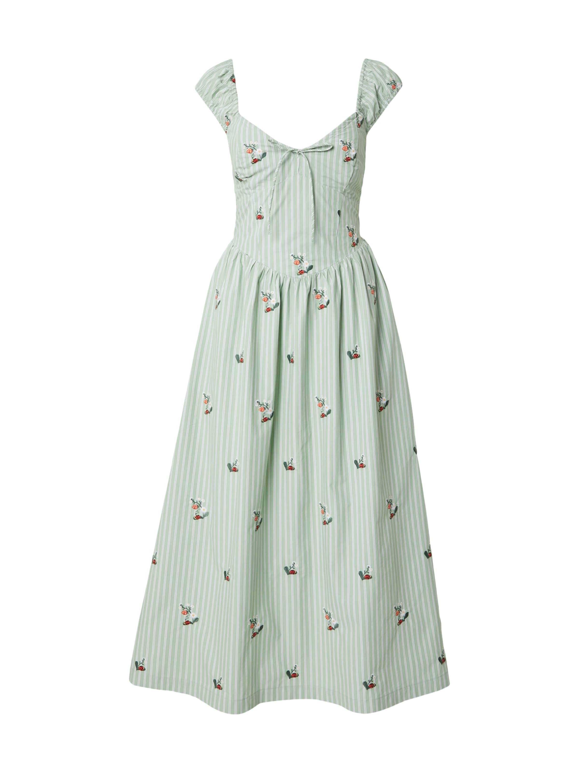 Abercrombie & Fitch Kleid in Grün: Vorderseite