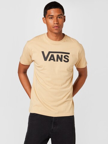 T-Shirt VANS en beige : devant