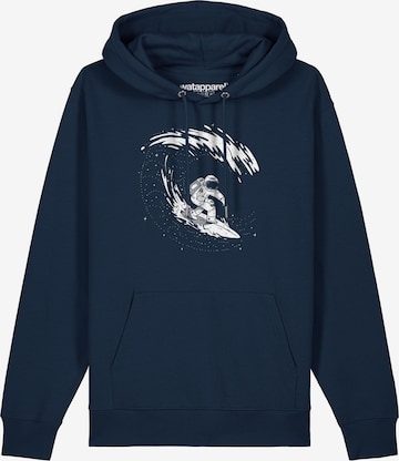 Sweat-shirt ' Surfing Spaceman ' Watapparel en bleu : devant