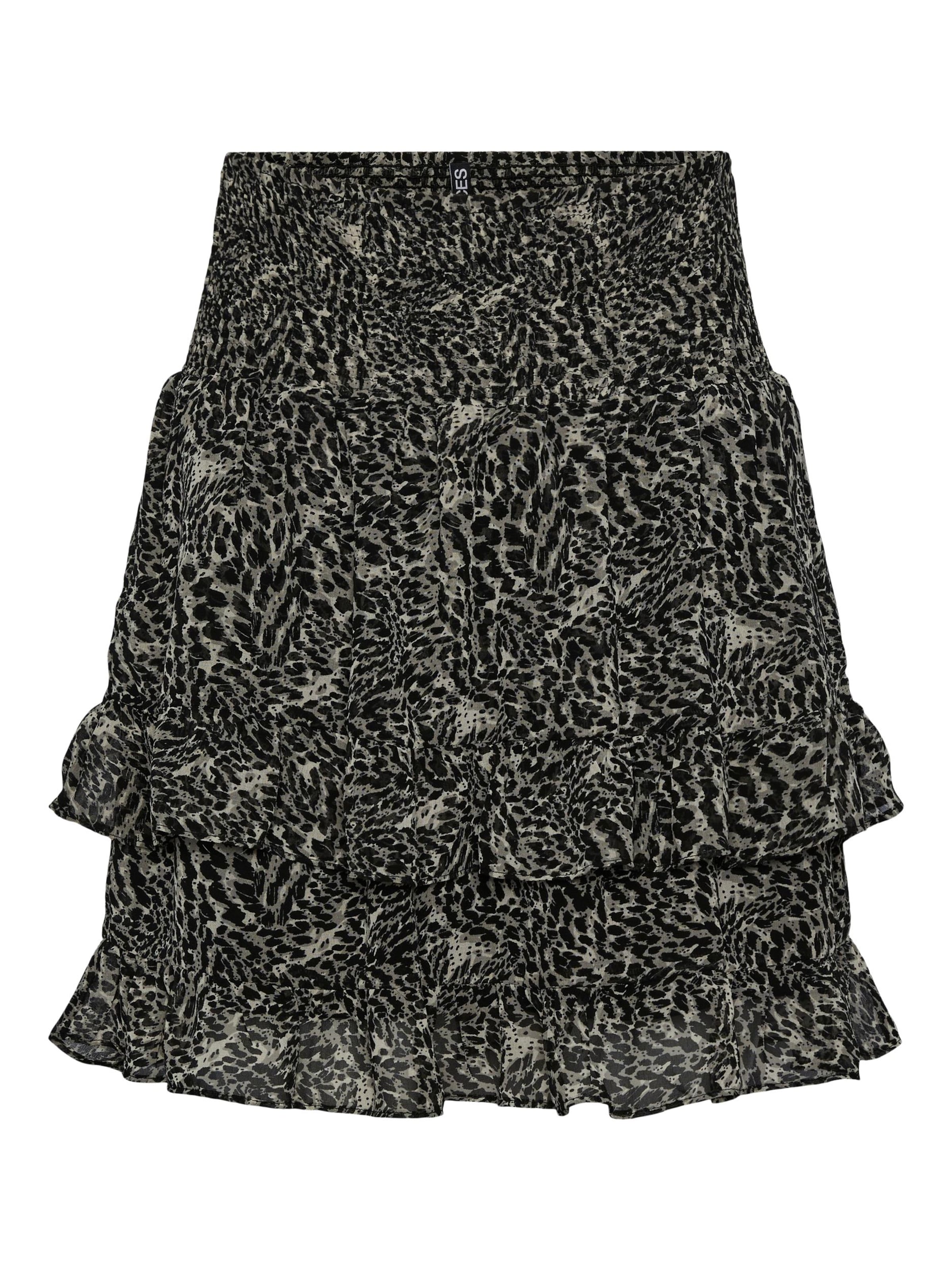 PIECES Szoknyák 'Misty' - fekete: elől