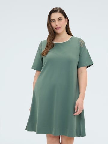 Fiorella Rubino Jurk in Groen: voorkant